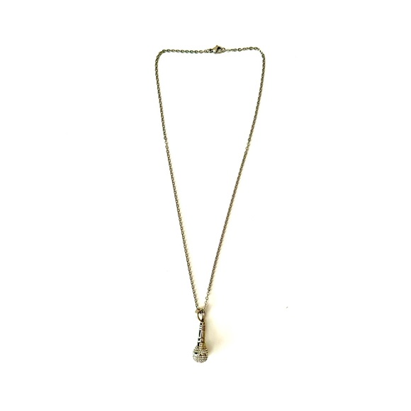 SILVER MICROPHONE Necklace - Picture 2 of 5
